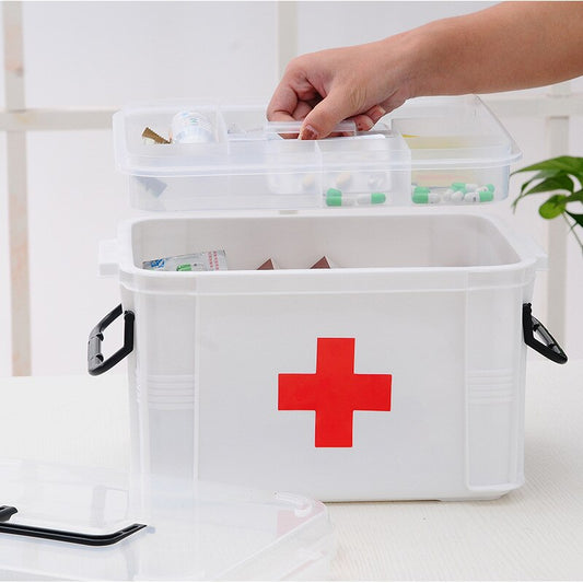 Multi-Layer Medicine Storage Organizer First Aid Box