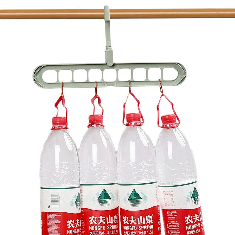 Pack Of 10 Rotate Anti-Skid Folding Hanger Portable Hanging For Home Wet Dry Clothes