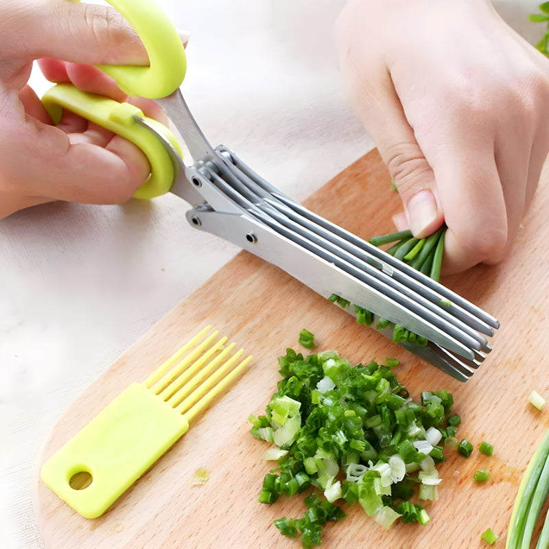 5-Layer Multifunctional Vegetable & Fruit Cutter Kitchen Scissor