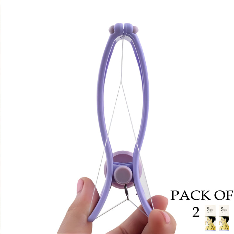 Pack Of 2 Facial Care Beauty Neck & Body Hair Removal Machine With Threader Tool