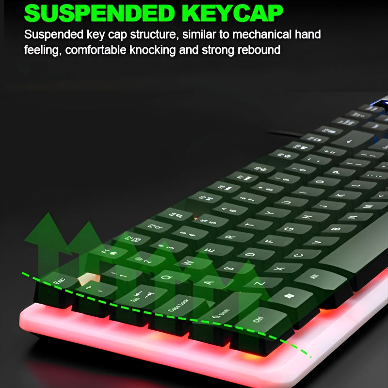 TX35 Limeide RGB Suspension Backlit Lightweight Luminous Wired Gaming Keyboard