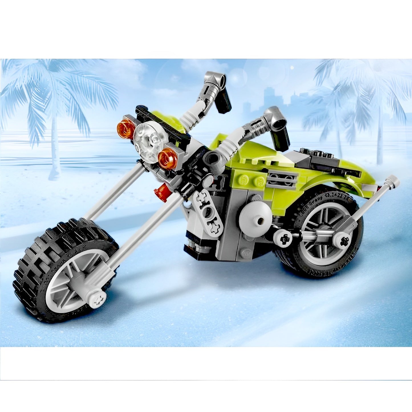 129Pcs Architect 3-In-1 Highway Cruiser Motorcycle Building Blocks Toy