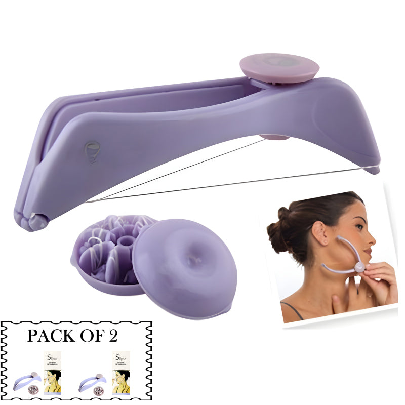 Pack Of 2 Facial Care Beauty Neck & Body Hair Removal Machine With Threader Tool