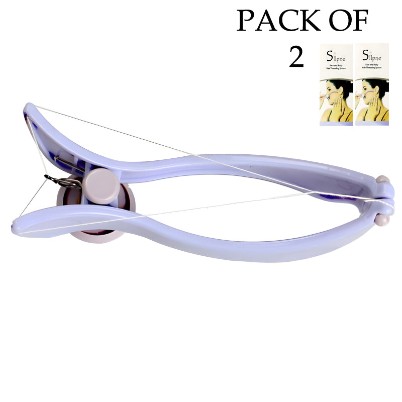 Pack Of 2 Facial Care Beauty Neck & Body Hair Removal Machine With Threader Tool