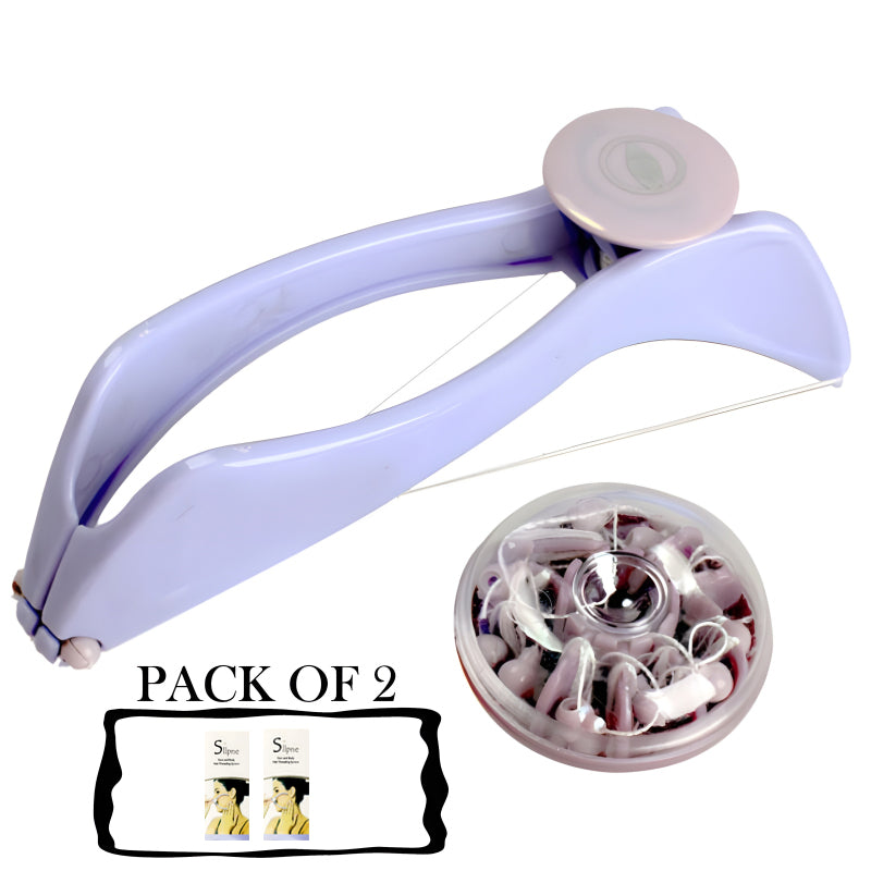 Pack Of 2 Facial Care Beauty Neck & Body Hair Removal Machine With Threader Tool