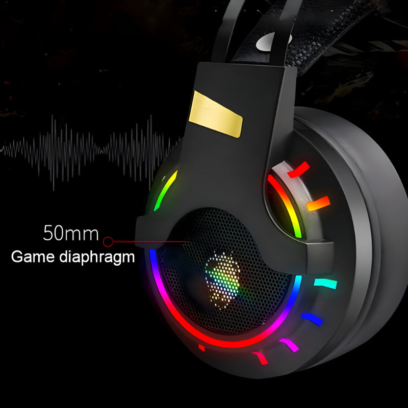 K3 Super Bass Comfortable Wear E-Sports RGB Gaming Wired Headset