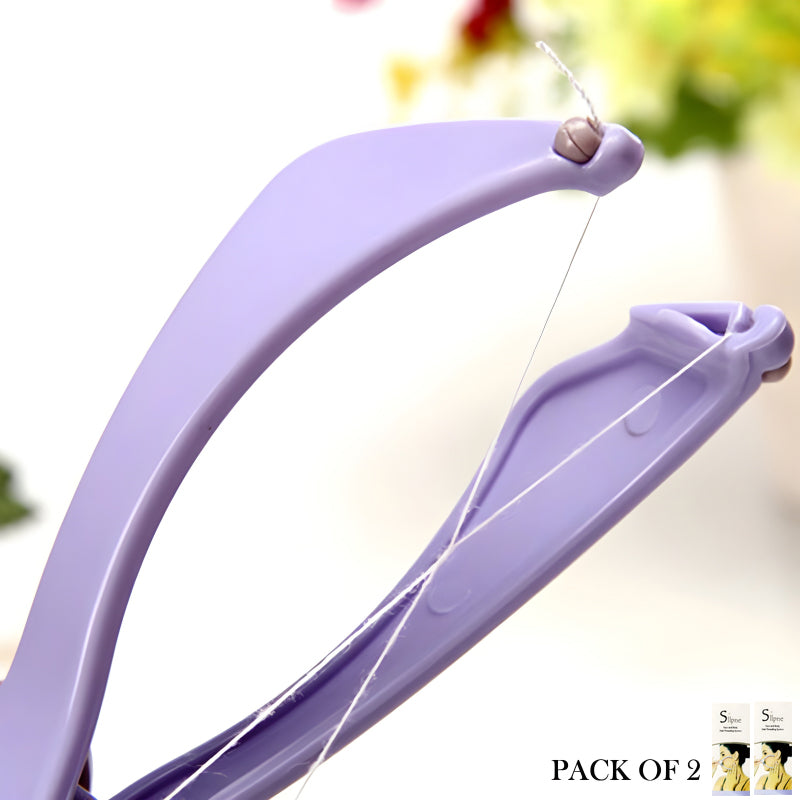 Pack Of 2 Facial Care Beauty Neck & Body Hair Removal Machine With Threader Tool